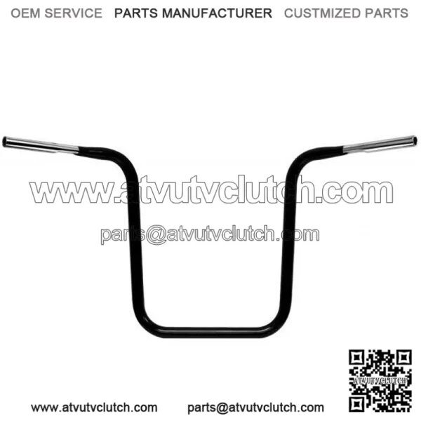 Black 14" Hefty Prime Ape Hanger Handlebars 2015-2020 Harley Touring