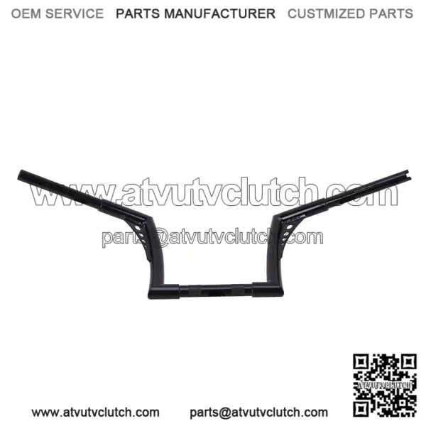 10"Rise vivid Black Hangers Handlebar For Harley Dyna Sportster XL 883 1200