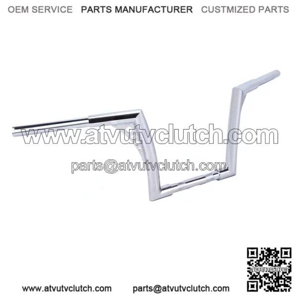 10" Rise Chrome Hangers Handlebar For Harley Dyna Sportster XL 883 1200