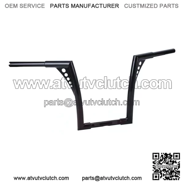 14"Rise vivid Black Hangers Handlebar For Harley Dyna Sportster XL 883 1200