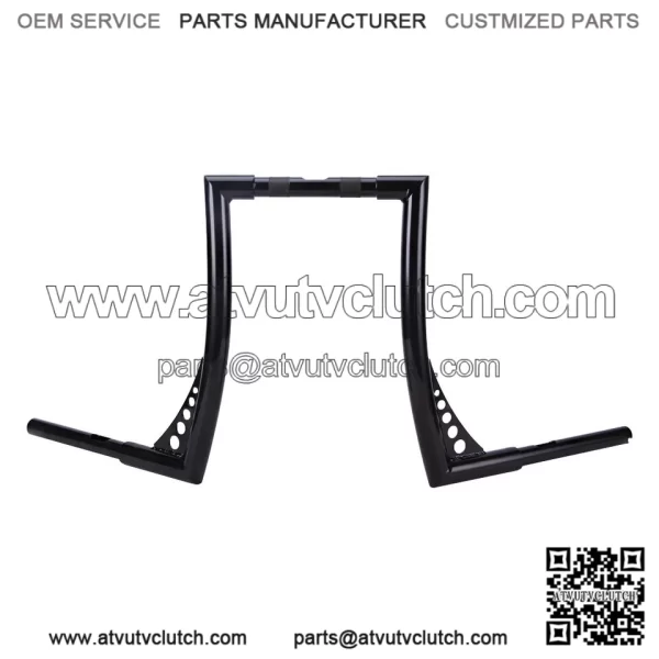 16"Rise vivid Black Hangers Handlebar For Harley Dyna Sportster XL 883 1200