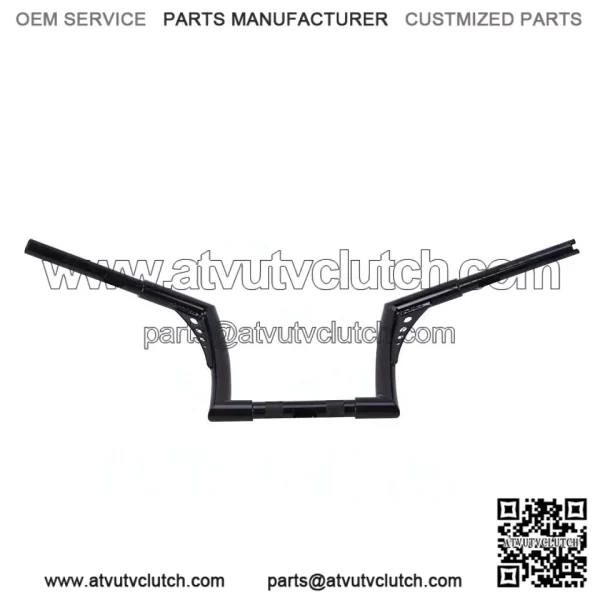 10" Rise Vivid Black Hangers Handlebars For Harley Softail Dyna Sportster XL