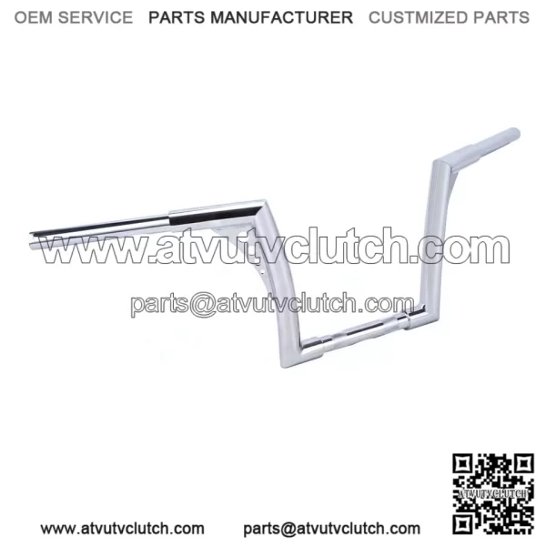 10" Rise Chrome Hangers Handlebars For Harley Softail Dyna Sportster XL