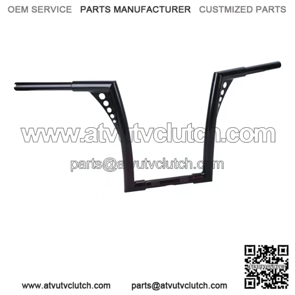 14" Rise Vivid Black Hangers Handlebars For Harley Softail Dyna Sportster XL