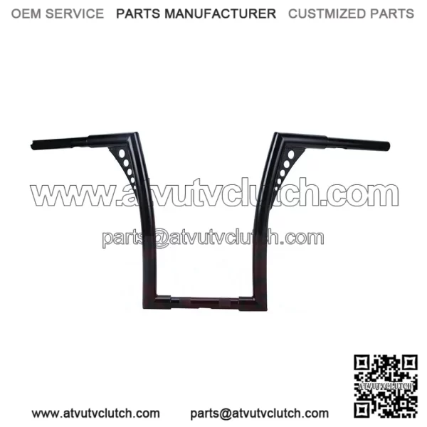 16" Rise Vivid Black Hangers Handlebars For Harley Softail Dyna Sportster XL