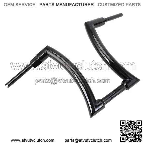 Glossy Black (16") Hanger Bars Handlebars For Harley Dyna FLST FXST Sportster XL