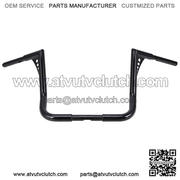 14" Rise Glossy Black Handlebars For Harley Touring Electra Glide 1982-2021