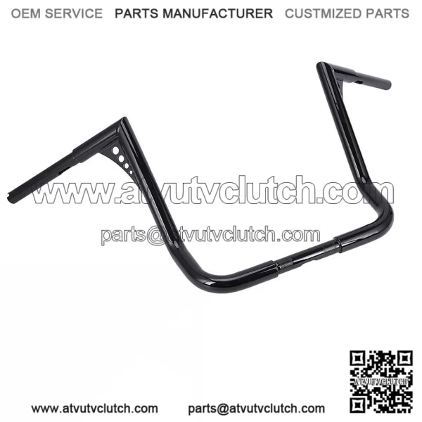 16" Rise Glossy Black Handlebars For Harley Touring Electra Glide 1982-2021