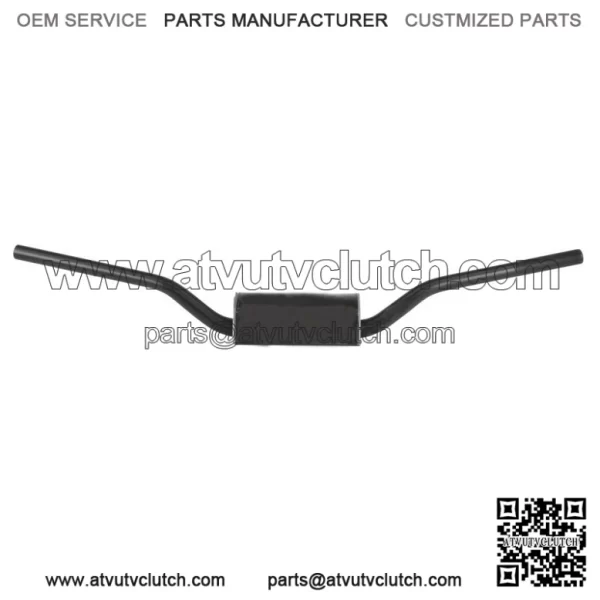 Black RC / OEM Bend Handlebar - 1-1/8" w/ Pad 604-01-BK