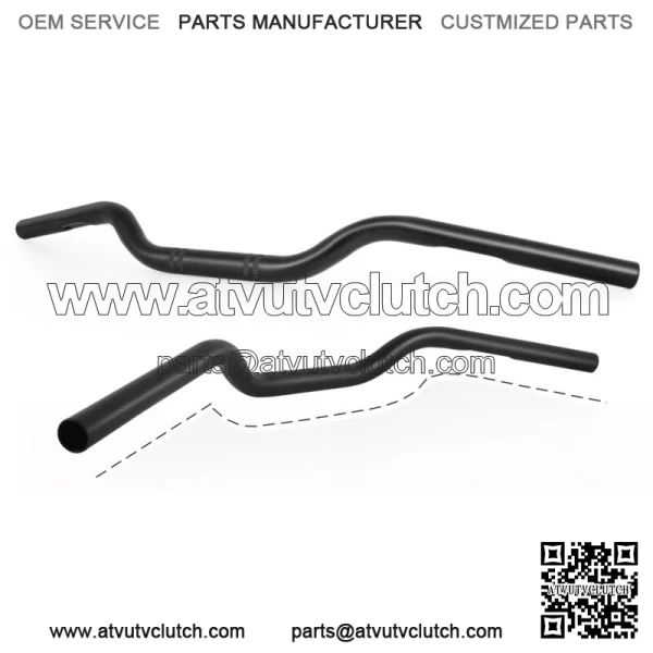 7/8" 22mm Rise Drag Handlebar Tracker Black For Yamaha FZ-07 FZ-09 FZ1 FZ8 FZ6R - Image 2
