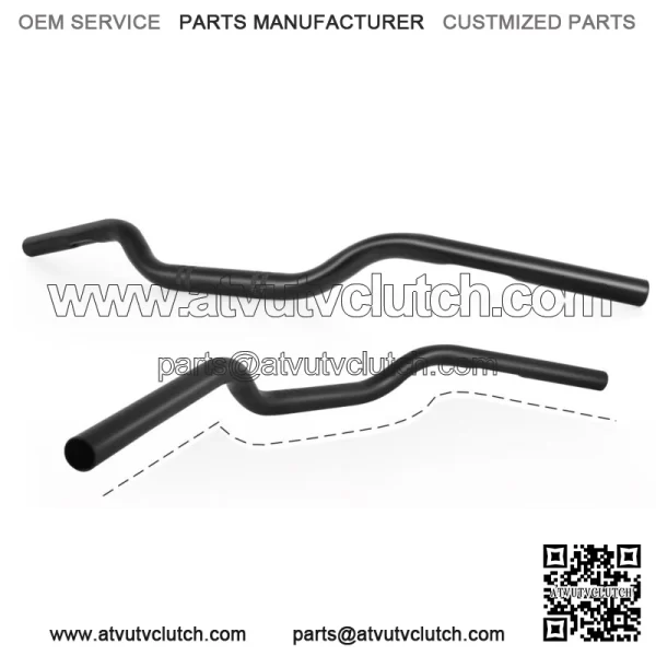 7/8" 22mm Rise Drag Handlebar Tracker Black For Yamaha MT-07 MT-09 MT-03 MT-10 - Image 2