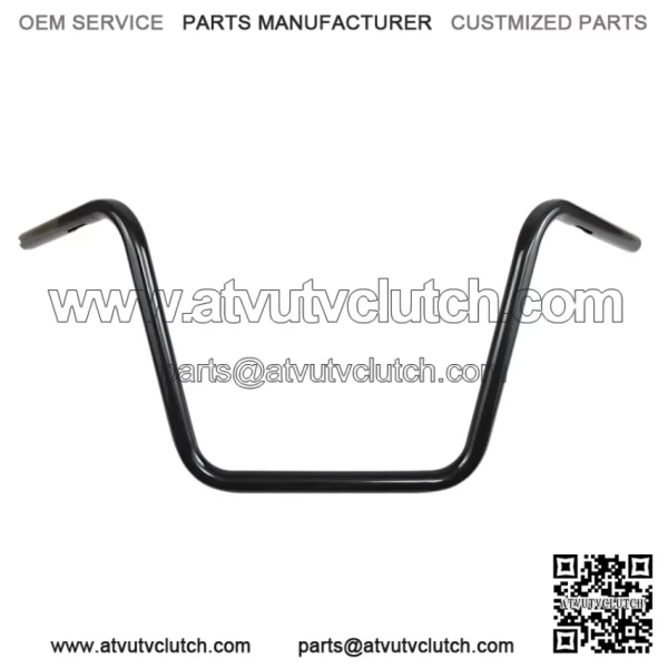 1in. Handlebar Black Buckhorn High Bend