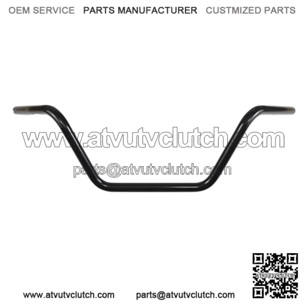 1in. Handlebar Black Buckorn Medium Bend