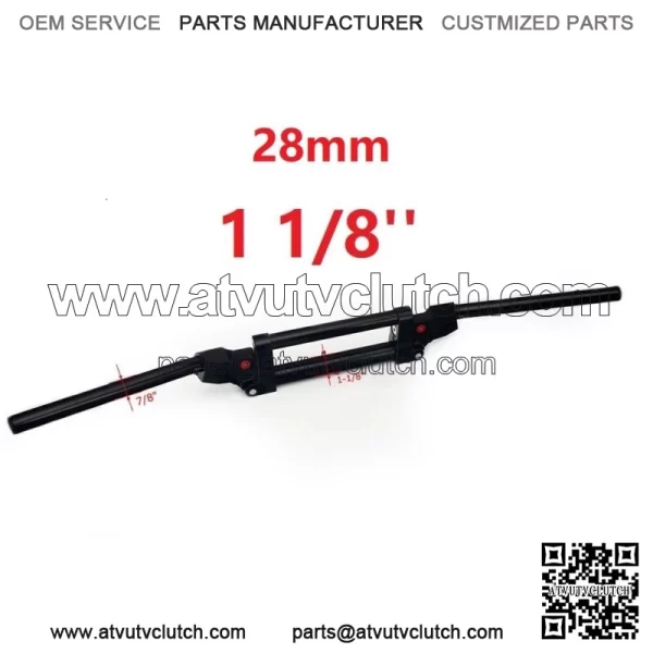 28mm 1 1/8" ATV Anti Vibration Handlebars for Yamaha Raptor 660 700 Banshee 350 (For: Yamaha)