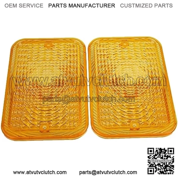 2PCS Amber Lens LVU18745 Compatible for John Deere Tractor 1023E 1025R 1026R 2027R 2032R 3120 3203 3320 4105 4520 4600 5415 5425 - Image 2