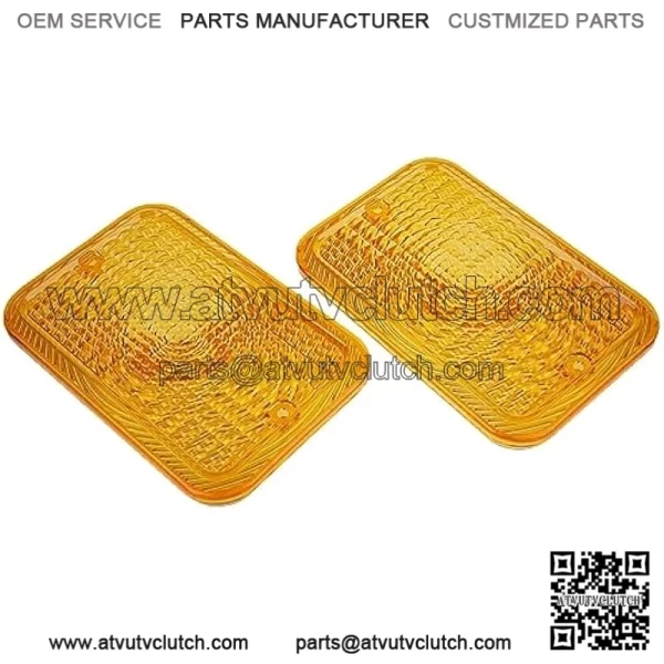 2PCS Amber Lens LVU18745 Compatible for John Deere Tractor 1023E 1025R 1026R 2027R 2032R 3120 3203 3320 4105 4520 4600 5415 5425 - Image 3