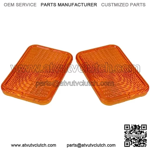 2PCS Amber Lens RE70020 Compatible for John Deere Tractors 210K 210LE 1023E 1026R 1600 2210 2320 3120 4100 4200 4500 4600 4700 5200 5400 5500 - Image 2