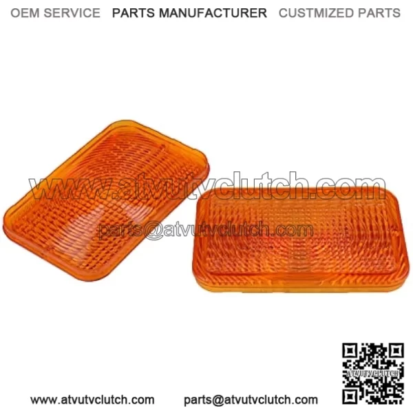 2PCS Amber Lens RE70020 Compatible for John Deere Tractors 210K 210LE 1023E 1026R 1600 2210 2320 3120 4100 4200 4500 4600 4700 5200 5400 5500 - Image 3