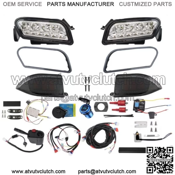 Golf Cart Deluxe Plus LED Light Kit Fit Club Car Tempo Electric & Gas