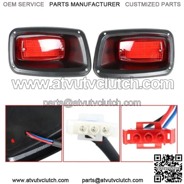 For EZGO TXT, ST Golf Cart Full LED Rear Tail Light 2 LED Taillights 1995-2013