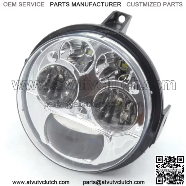 Pair Chrome LED Headlights 4 inch Compatible with Kawasaki Brute Force 750/Teryx For: More than one vehicle - Image 4