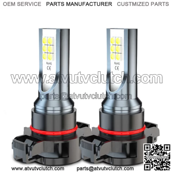 Parts 5202 2504 LED Fog Light Bulb Conversion Kit White 60W 6000LM Super Bright (For: More than one vehicle)