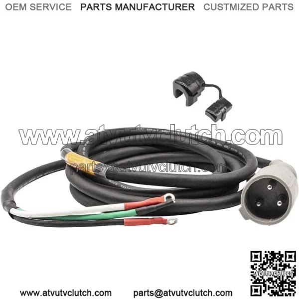 48V Charger Plug DC Cord Plug, Fits 1995-2013 Club Car DS Precedent Golf Carts