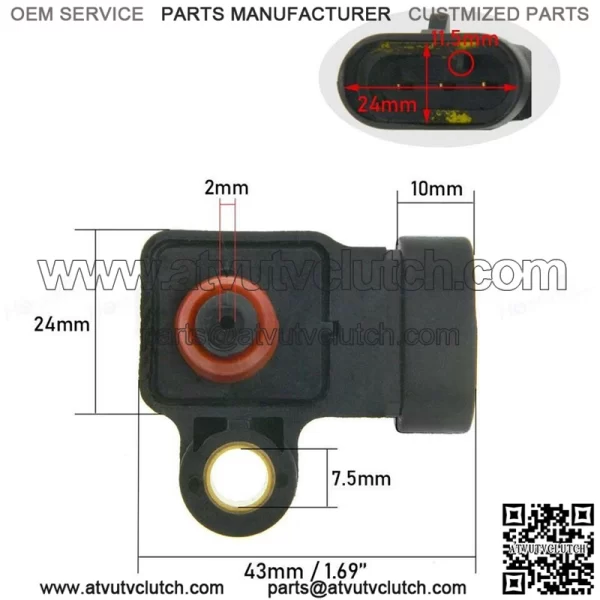96417830 MAP Sensor Fit Chevrolet Aveo Lacetti Nubira Optra Daewoo Nubira Holden - Image 3