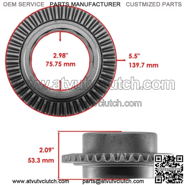 Front Differential Gear Ring & Pinion For Polaris Ranger 900 XP 2017 2018 2019 - Image 2