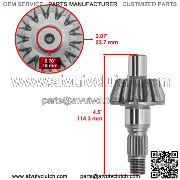 41431-HN8-000 Rear Differential Gear Ring & Pinion For Honda TRX650FA 2003-2005 - Image 3