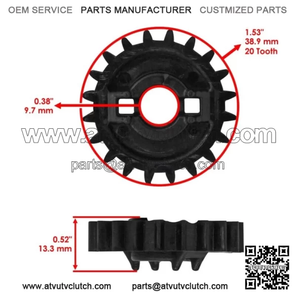 Water Pump Gear For Can Am Renegade 1000R 2012 - 2021 /  570 2019 - 2021 - Image 2