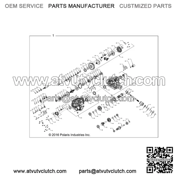 Polaris 2017-2018 Ranger Gearcase Diesel C Rgr 1333727 New OEM
