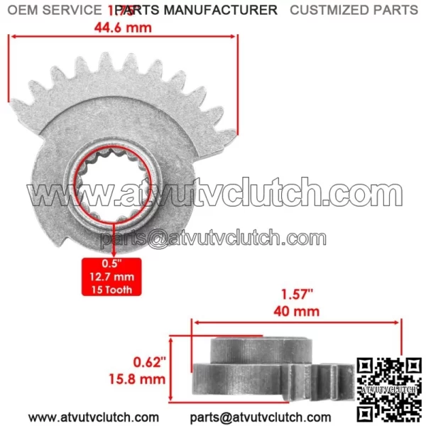 Transmission Drive Gear Shaft/Sector For Polaris Sportsman 570 Trail 2020-2021 For: Polaris Sportsman 570 - Image 3