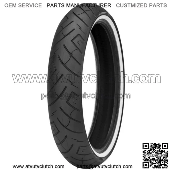 Shinko SR777 130/70 B18 69H Front Whitewall Tire Heavy Duty Harley (For: Harley-Davidson)