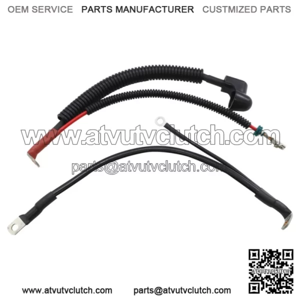 Drag Specialties Battery Cable 1/4 5/16 Terminals Set 2017+ Harley Touring (For: Harley-Davidson)