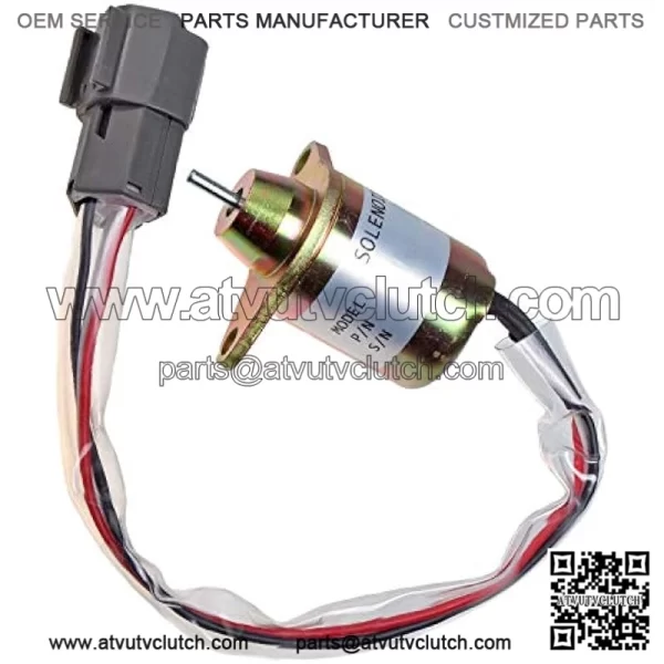 Fuel Shut Off Solenoid M810324 Compatible with John Deere 4200 4500 4210 4310 4410 4510 4610 4710 4105 4300 4400 4600 4700 3120 3320 3520 3720 3203 3032E 3036E 3038E 2025G 2027G 2032G 2036G - Image 2