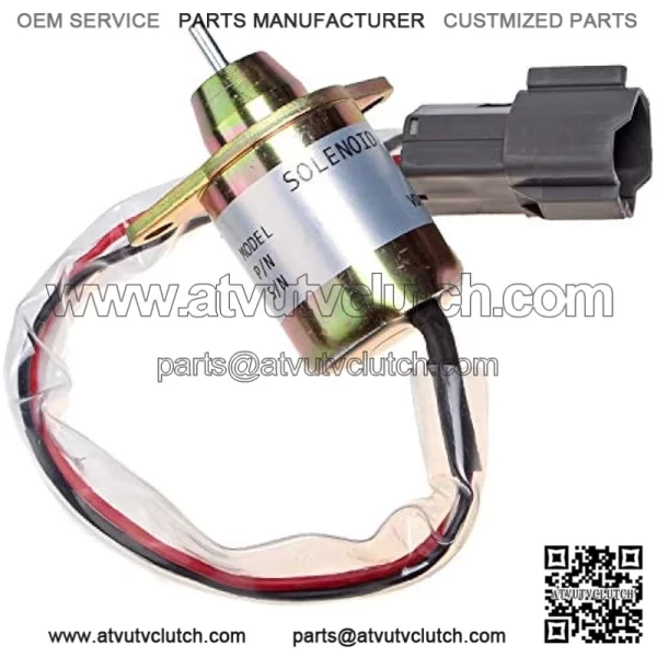 Fuel Shut Off Solenoid M810324 Compatible with John Deere 4200 4500 4210 4310 4410 4510 4610 4710 4105 4300 4400 4600 4700 3120 3320 3520 3720 3203 3032E 3036E 3038E 2025G 2027G 2032G 2036G - Image 3