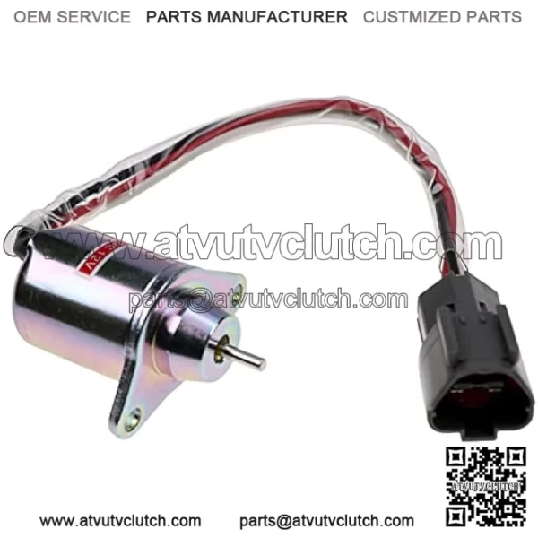 Fuel Shutoff Solenoid M810324 YM119233-77931 Compatible with John Deere 3203 4105 3032E 3036E 3038E YANMAR TB235 3TNV88-BPTB2