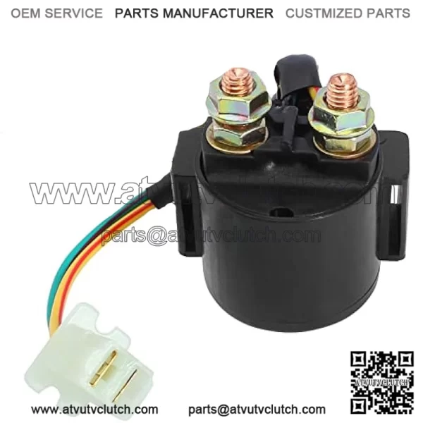 Starter Solenoid Relay Compatible with Yamaha Tri Moto Virago Wolverine Warrior TTR225 TTR250 YFM350 YFM350FX XV535 XJ550 XJ650 XJ750 XJ900 XS850 XS1100 XV500 XV750 XV920 XZ550 YTM200 YTM225