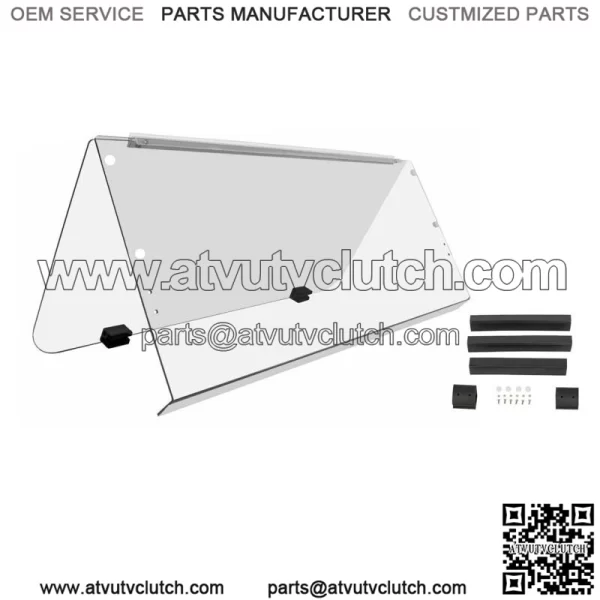 Clear Folding Windshield For 1995-2003 Yamaha G14 G16 G19 Golf Cart Part PC