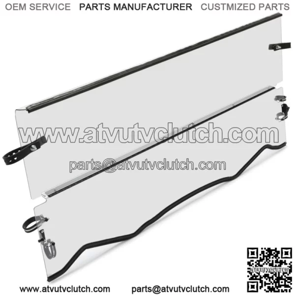 For 16-21 Kawasaki Teryx / Teryx4 800 Front Clear Folding Flip Windshield For: More than one vehicle - Image 3