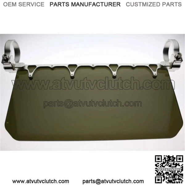 Axia Alloys Aluminum 12" Sun Visor & Clamp Polaris Yamaha Honda RZR Kawasaki  For: More than one vehicle - Image 2