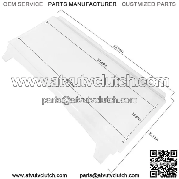 Clear Windshield Scratch Resistant 2014 2015 For Kawasaki Teryx 800/ Teryx 4 800 - Image 5