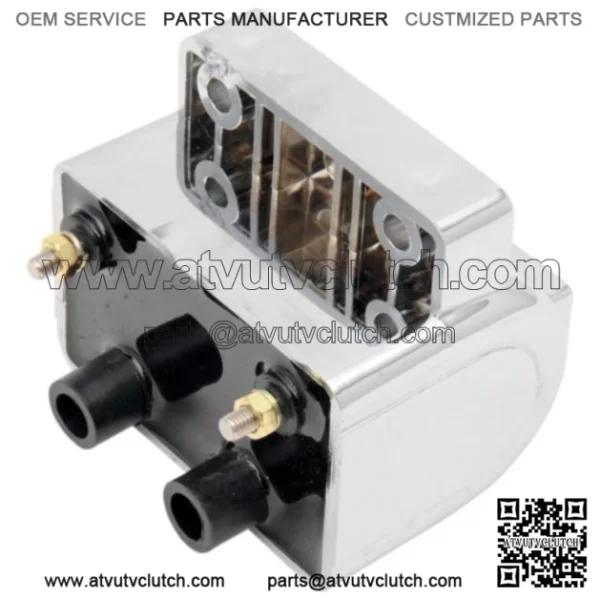 Drag Specialties Chrome Dual-Fire 3 Ohms 12v Ignition Coil 1970-06 Harley (For: Harley-Davidson)