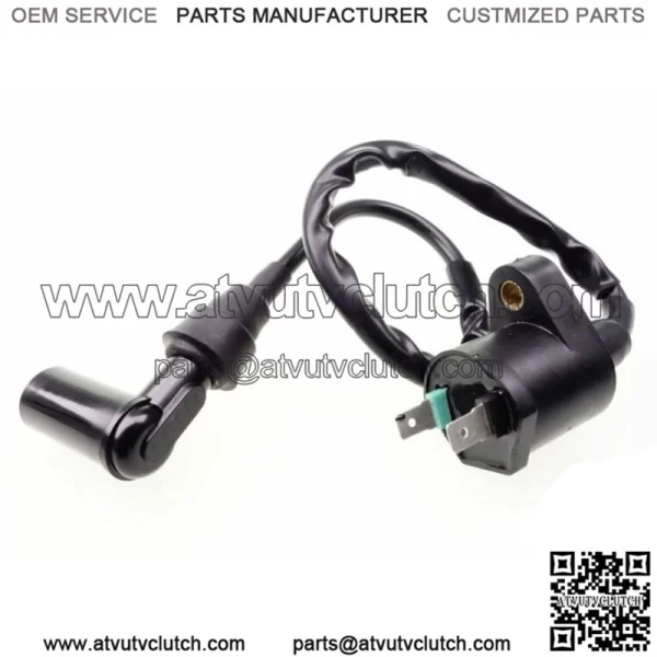 Ignition coil + spark plug connector set for Peugeot Vivacity 50 45 km/h 2T