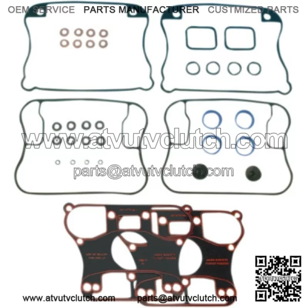 James Rocker Box Rubber Gasket Complete Kit 91-2003 Harley Sportster XL 883 1200 (For: Harley-Davidson)