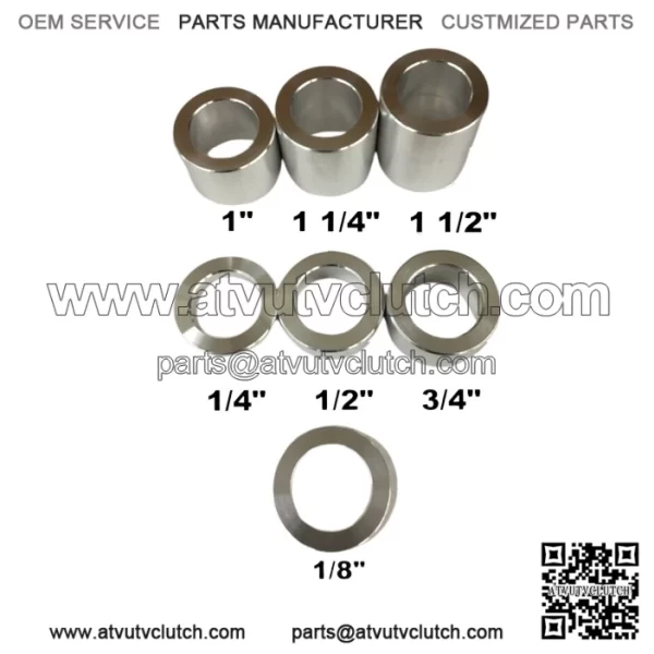 ID-3/4" OD-1-1/8" WHEEL AXLE SPACER KIT - 7 PCS. -HARLEY-UNIVERSAL - Image 2