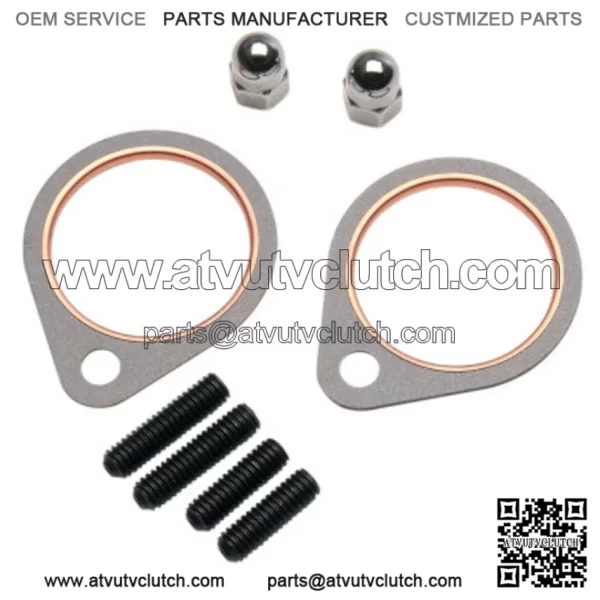 James Fire Ring Exhaust Gaskets Studs Nuts Kit Harley Shovelhead 66-84 (For: Harley-Davidson)