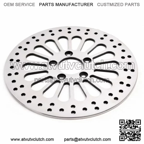 DNA 11.8" Super Spoke Polished Front Brake Rotor Disc 2008+ Harley Touring (For: Harley-Davidson)