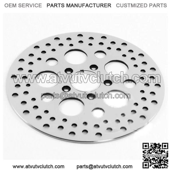 DNA Polished Chrome Rear 11.5" Brake Rotor OE 1984-2013 Harley Chopper Bobber (For: Harley-Davidson)
